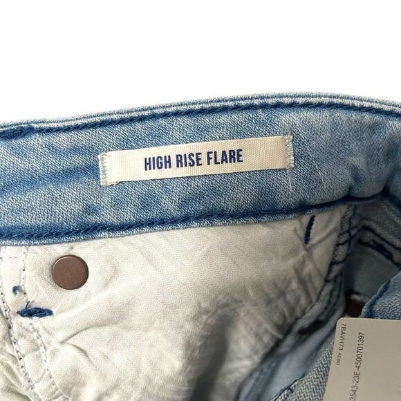 NWT WRANGLER Retro Greta High Rise Western Trumpet Flare Embroidered Jeans - Picture 6 of 12